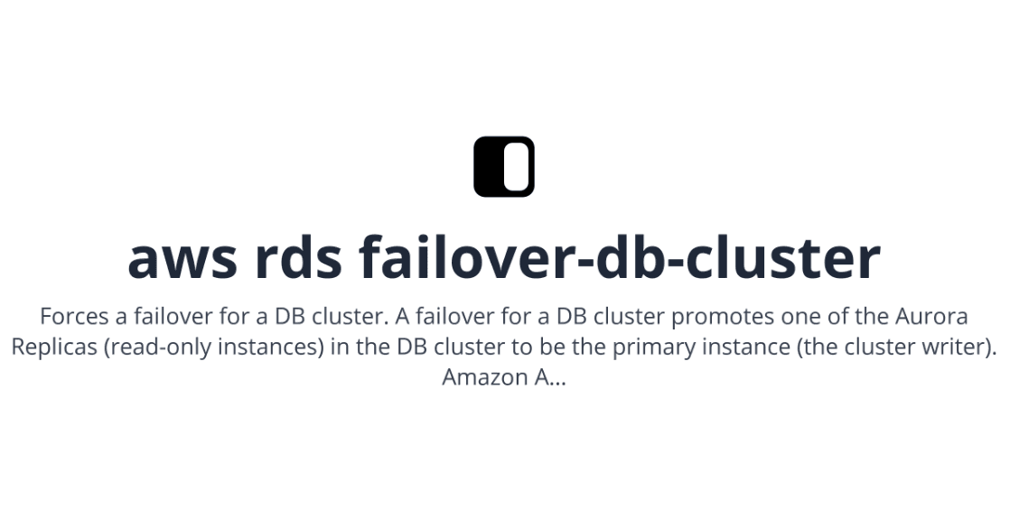 Failover in Amazon RDS Multi-AZ Architectures